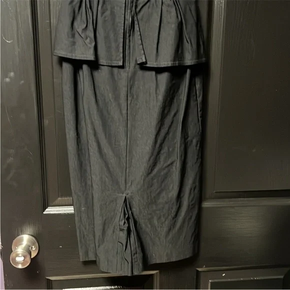 Stop Staring vintage inspired pinup retro Elegant Black Peplum Dress - Picture 11 of 15